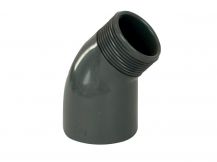Obrázek k výrobku 2070 - PVC tvarovka - Úhel 45° 50 x 1 1/2“ ext.