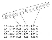 Obrázek k výrobku 3019 - Teleskop. navíjecí tyč - délka: 2,7–4,4 m (eloxovaný hliník)