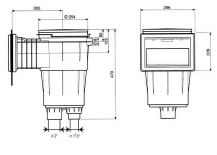 Obrázek k výrobku 3506 - Skimmer 17,5 l standardní hrdlo, pro folii