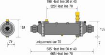 Obrázek k výrobku 2896 - Tepelný výměník ZODIAC HEAT LINE; Titan 20 kW, zpětný ventil součástí